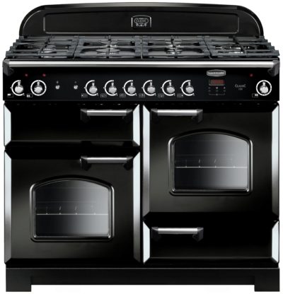 Rangemaster Classic 110cm Gas Range Cooker - Black.